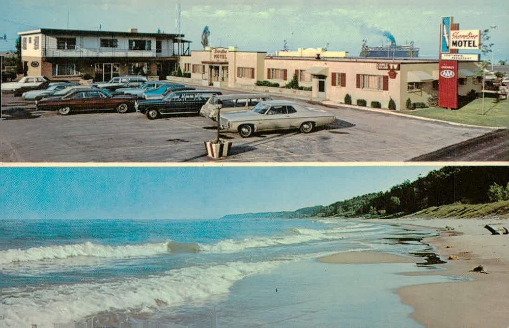 Snyders Shoreline Inn (Shoreline Motel) - Vintage Postcard